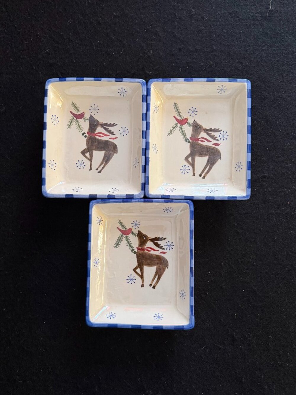 🎄Christmas In July🎄3 - Royal Seasons Ceramic Reindeer Serving Tray/Dish